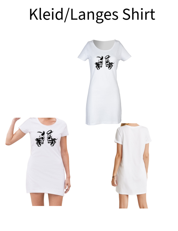 Langes Shirt/ Kleid Totenkopf 31