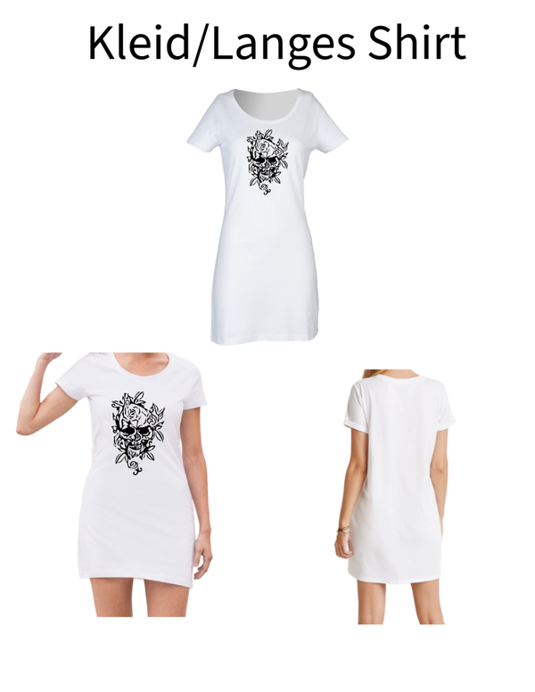 Langes Shirt/ Kleid Totenkopf 7