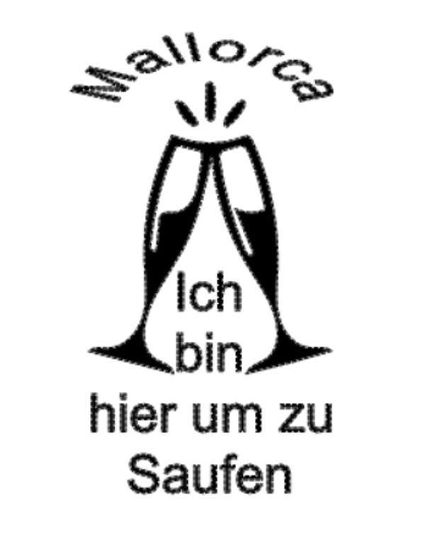 Turtleneck Short Top Mallorca Saufen 1