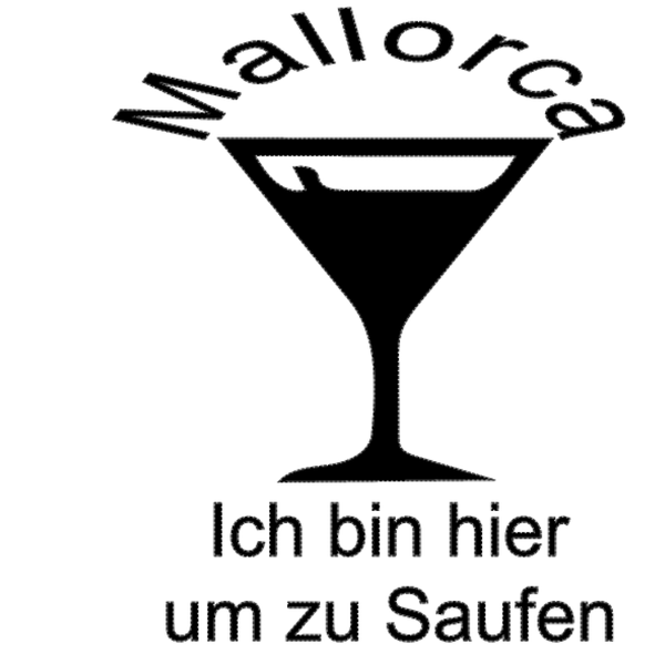 Turtleneck Short Top Mallorca Saufen 2