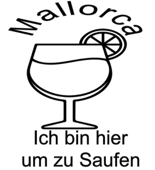 Turtleneck Short Top Mallorca Saufen 7