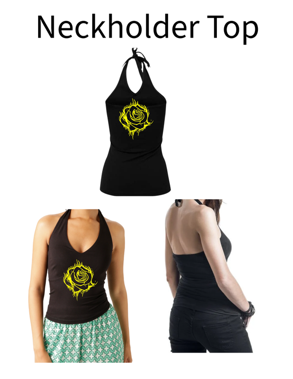 Neckholder Top Rose 1