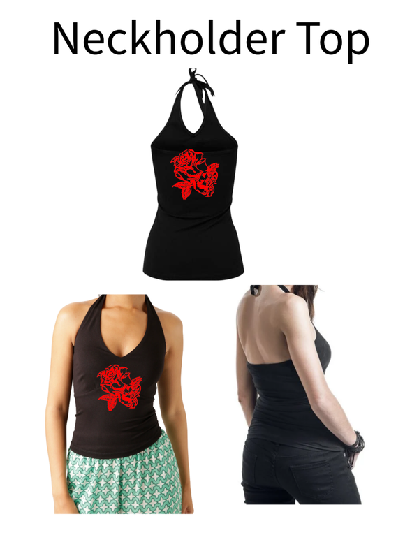 Neckholder Top Rose 13