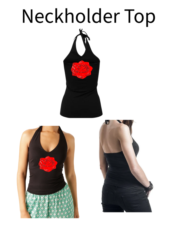Neckholder Top Rose 3