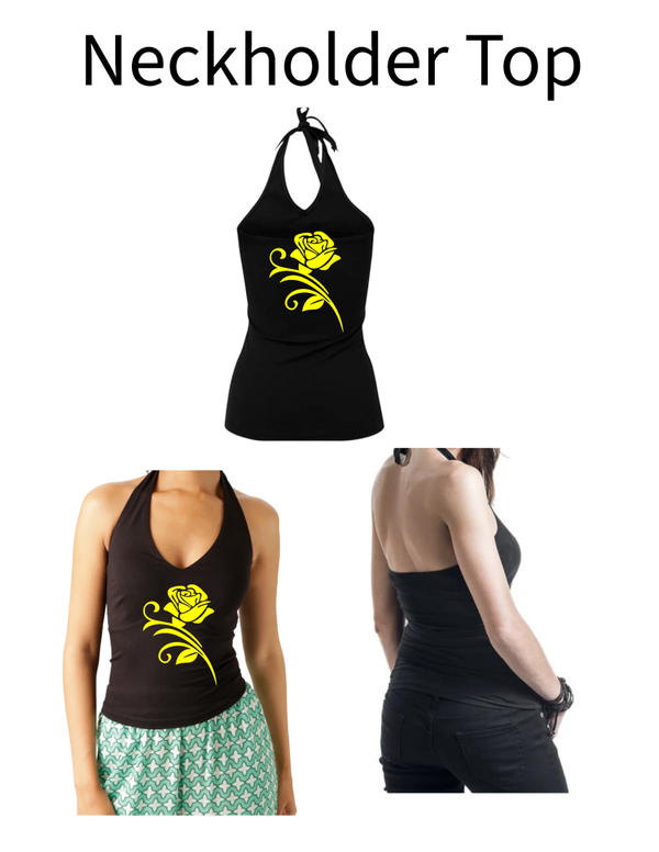 Neckholder Top Rose 5