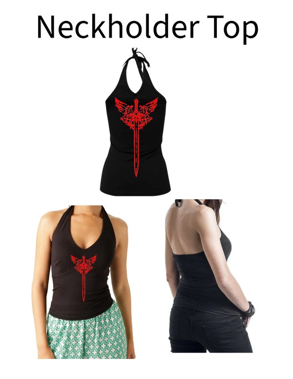 Neckholder Top Schwert 10