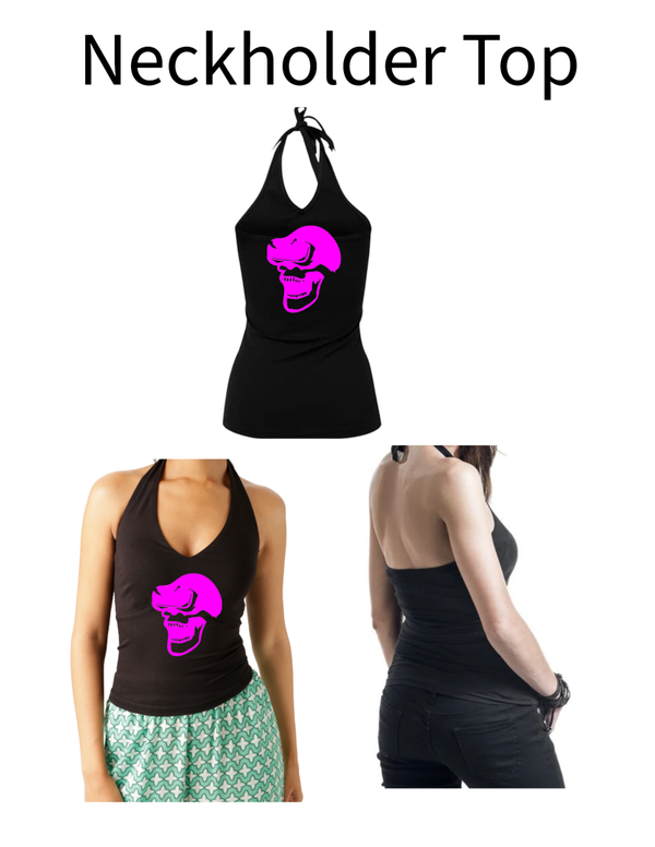 Neckholder Top Totenkopf 1