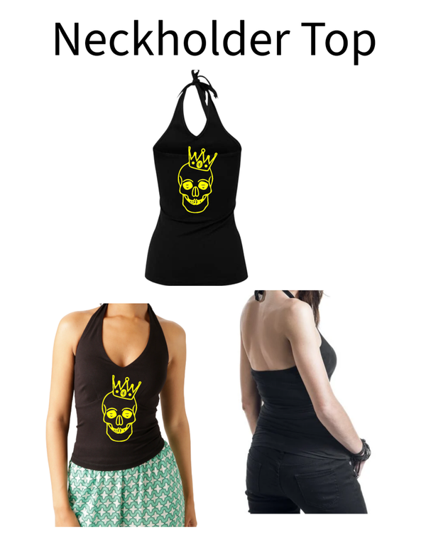 Neckholder Top Totenkopf 11