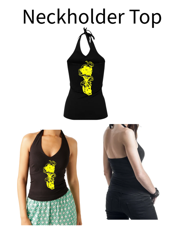 Neckholder Top Totenkopf 37