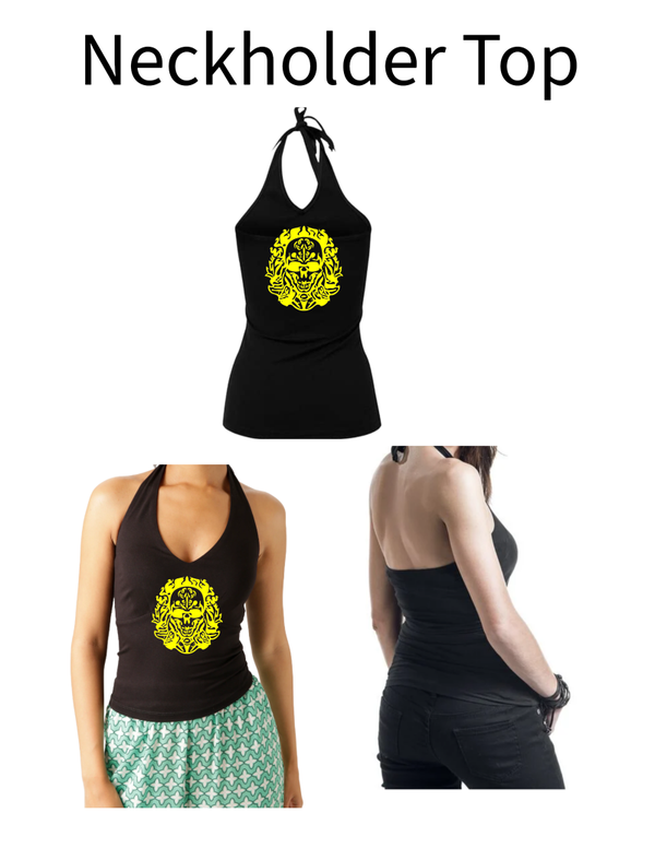 Neckholder Top Totenkopf 6