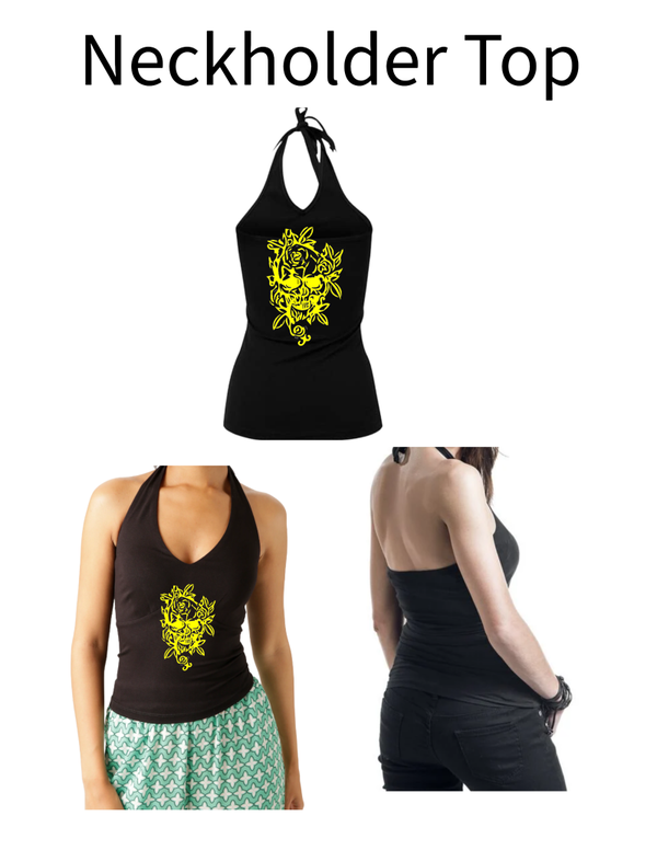Neckholder Top Totenkopf 7