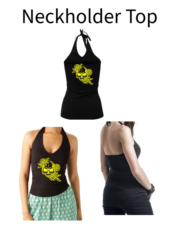 Neckholder Top Totenkopf 9