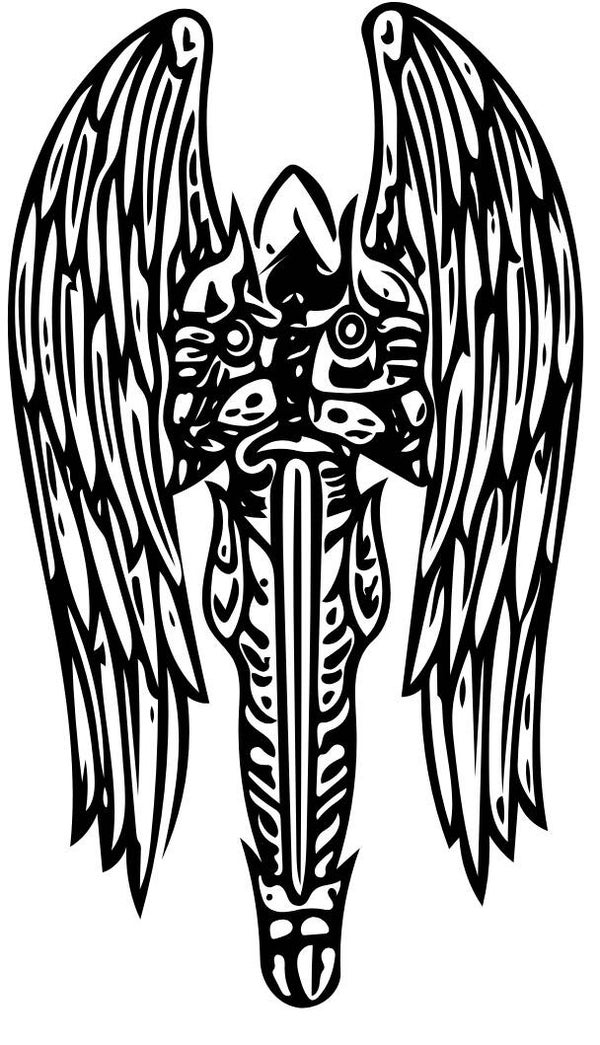 Turtleneck Short Top Ritter Mit Engelsflügel 1