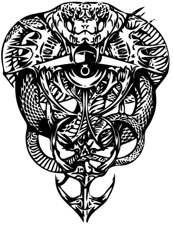 Turtleneck Short Top Schlange 7