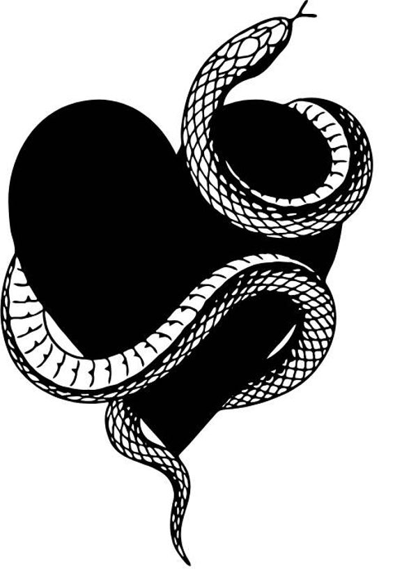 Cami Top Schlange Herz 1