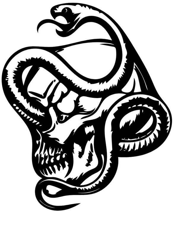 Turtleneck Short Top Schlange Totenkopf 3