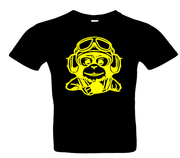 Herren Affe 4 T-Shirt Glitzer