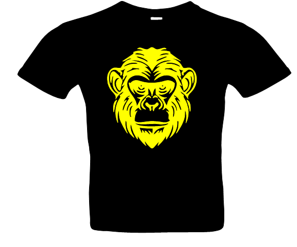 Frauen Affe 5 T-Shirt Glitzer