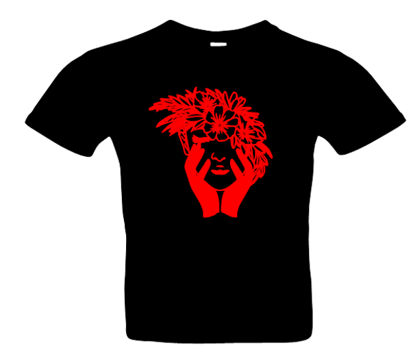 Herren Blume Dame 2 T-Shirt Glitzer