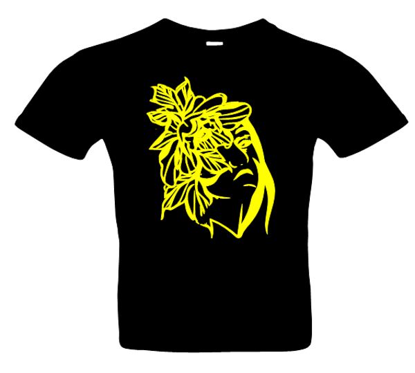 Herren Blume Dame 3 T-Shirt Glitzer