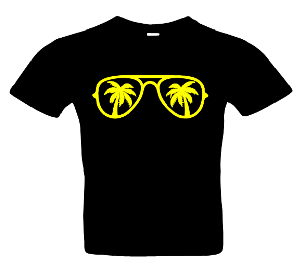 Herren Brille 2 T-Shirt Farben