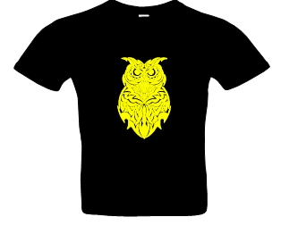 Frauen Eule 2 T-Shirt Glitzer