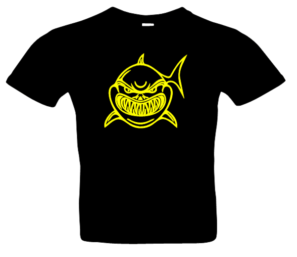 Frauen Hai 1 T-Shirt Glitzer