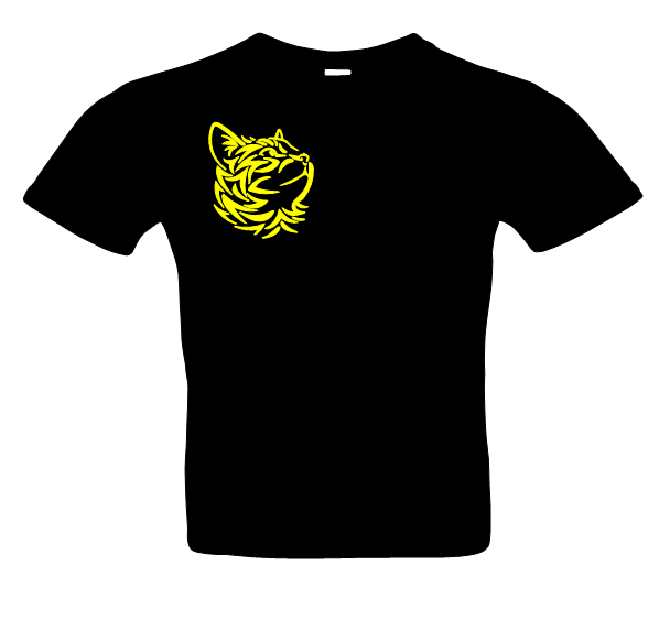 Herren Katze 2 T-Shirt Glitzer