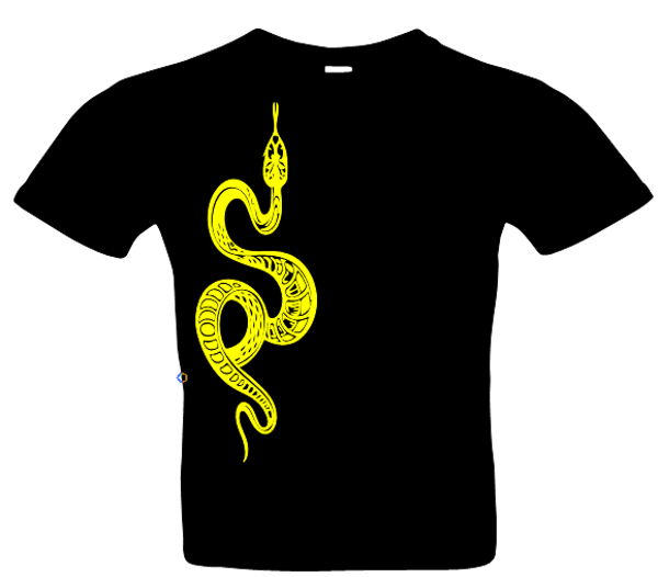 Herren T-Shirt Schlange 23