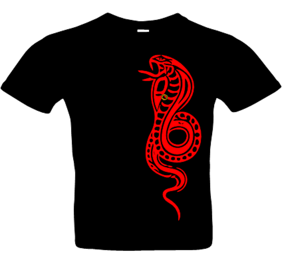 Herren T-Shirt Schlange 26