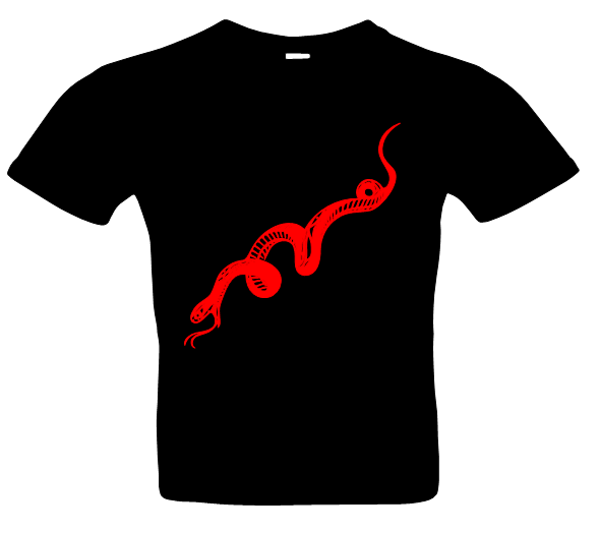 Herren T-Shirt Schlange 31