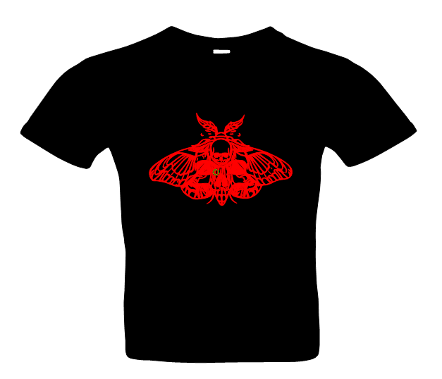 Herren Schmetterling Totenkopf 2 T-Shirt Farben