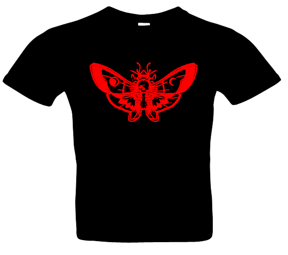 Frauen Schmetterling Totenkopf 4 T-Shirt Farben
