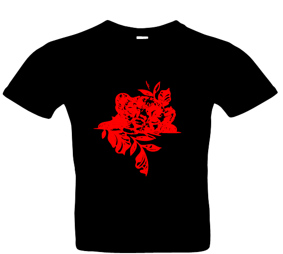 Frauen Tiger 3 T-Shirt Glitzer