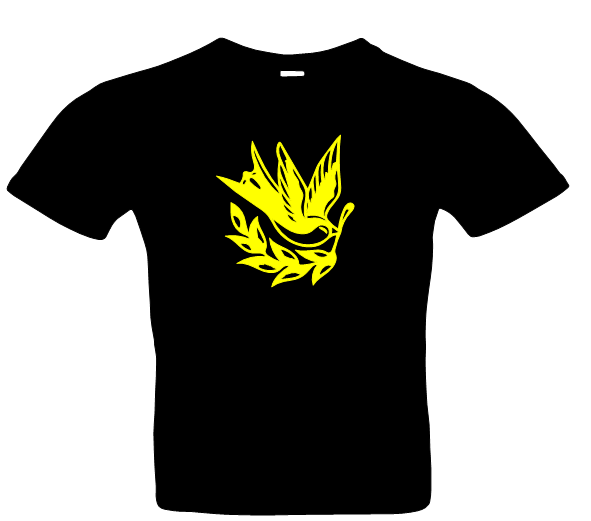 Herren Vogel 1 T-Shirt Glitzer