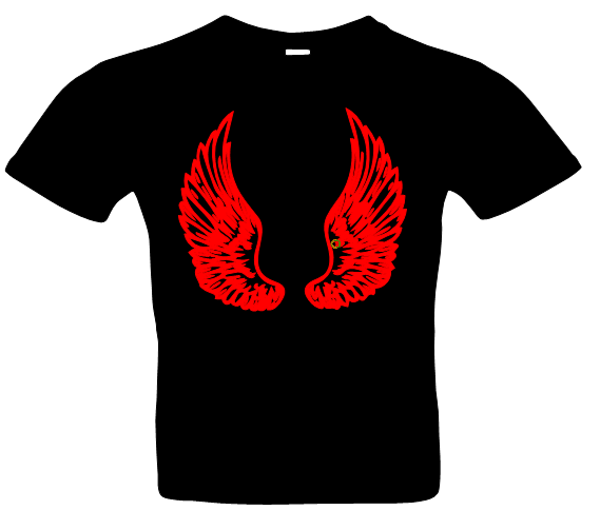 Frauen T-Shirt Engelsflügel 1