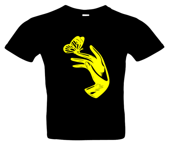 Frauen Hand Schmetterling 1 T-Shirt Farben