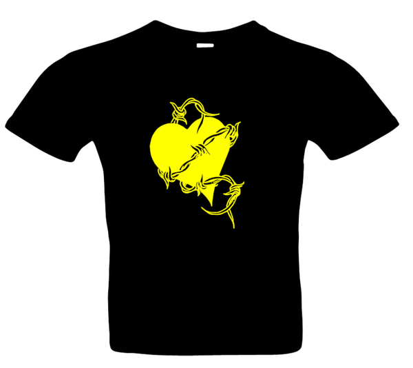 Frauen Herz mit Draht 1 T-Shirt Glitzer