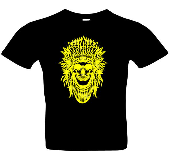 Herren Indianer  1 T-Shirt Glitzer