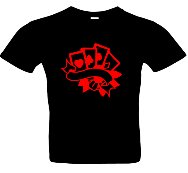 Frauen Karten 1 T-Shirt Glitzer