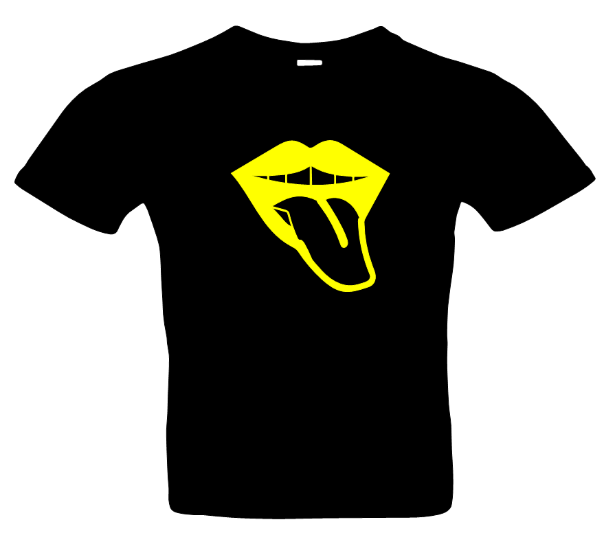 Herren Mund Zunge Raus 2 T-Shirt Farben