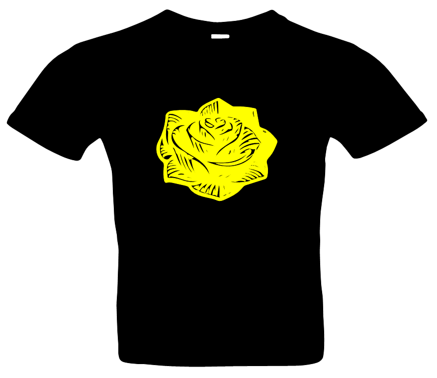 Frauen Rose 3 T-Shirt Glitzer