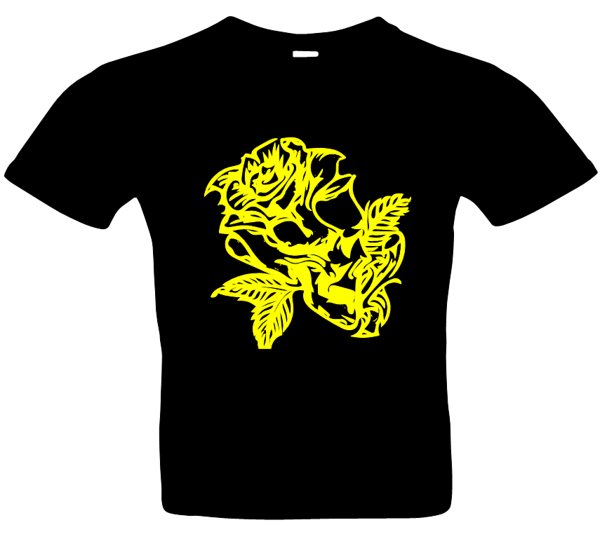 Frauen Rose 13 T-Shirt Glitzer