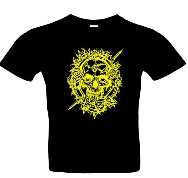 Frauen Totenkopf 17 T-Shirt Glitzer