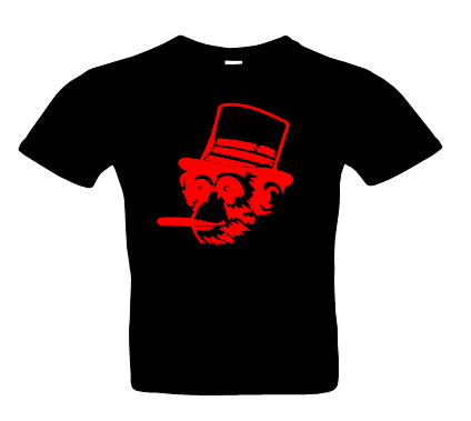 Herren Affe 1 T-Shirt Glitzer