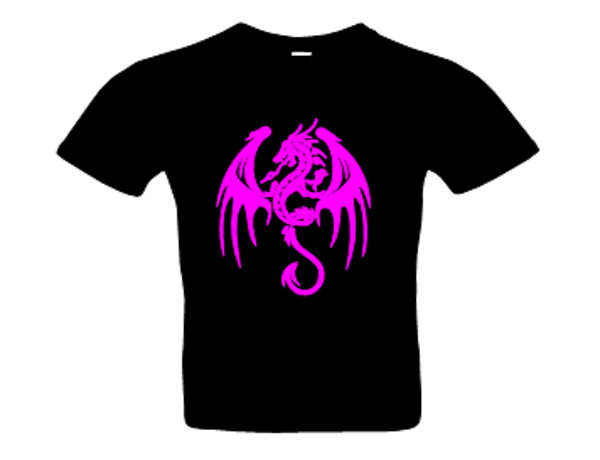 Herren Drachen 7 T-Shirt Glitzer