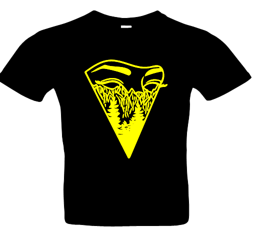 Frauen Maske 0 T-Shirt Glitzer