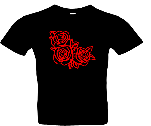 Frauen Rose 2 T-Shirt Farben