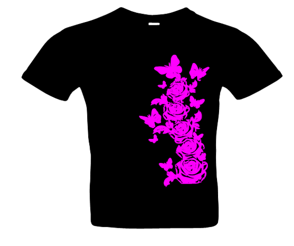 Herren Rose 12 T-Shirt Glitzer