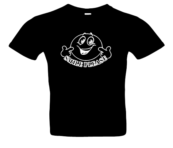 Herren T-Shirt Smile Please 1